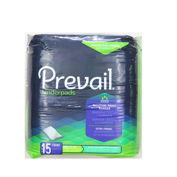 15 Count Large 23x36 White Prevail Underpant Moisture Proof Barrier Extra Strong - Picture 1 of 6